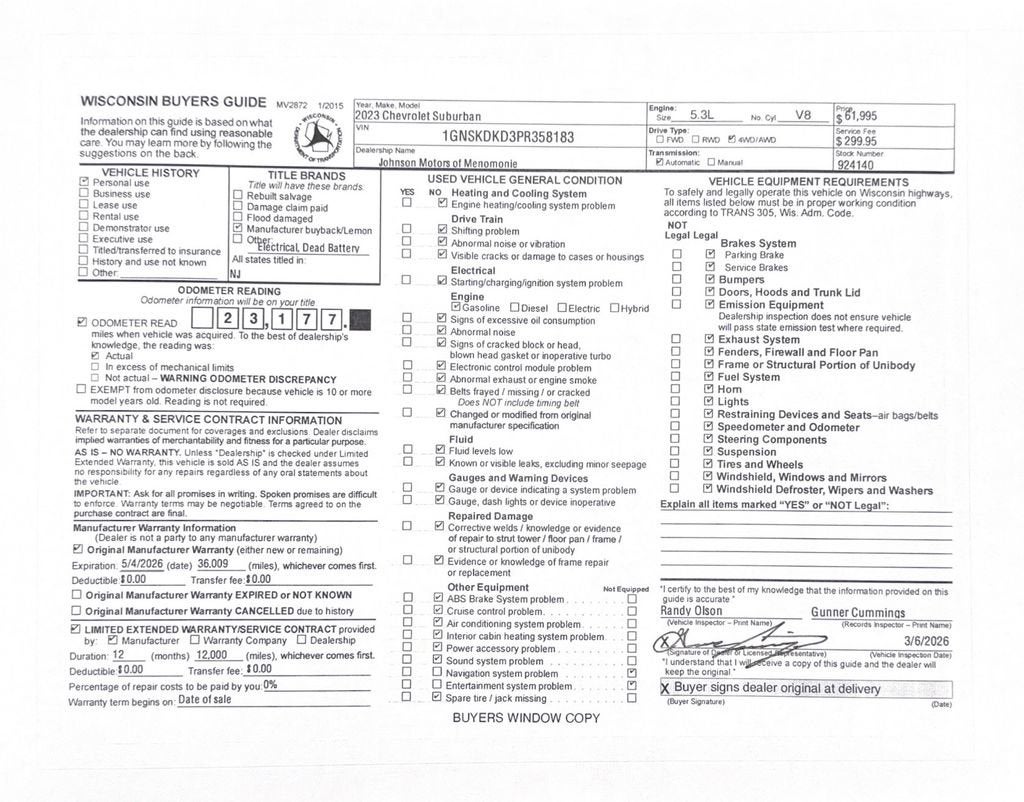 2023 Chevrolet Suburban Z71