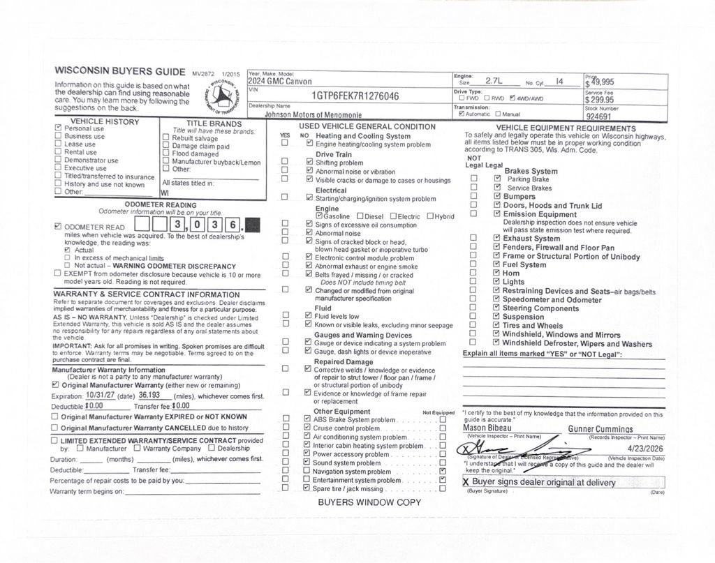 2024 GMC Canyon Denali