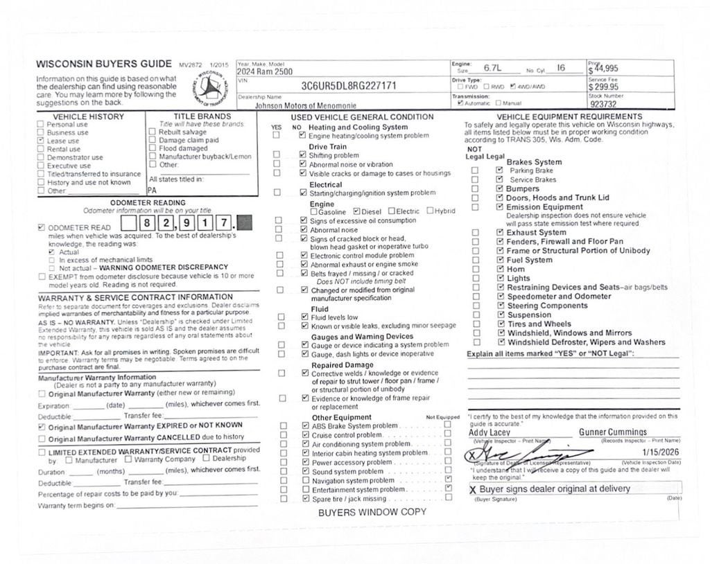 2024 RAM 2500 Big Horn