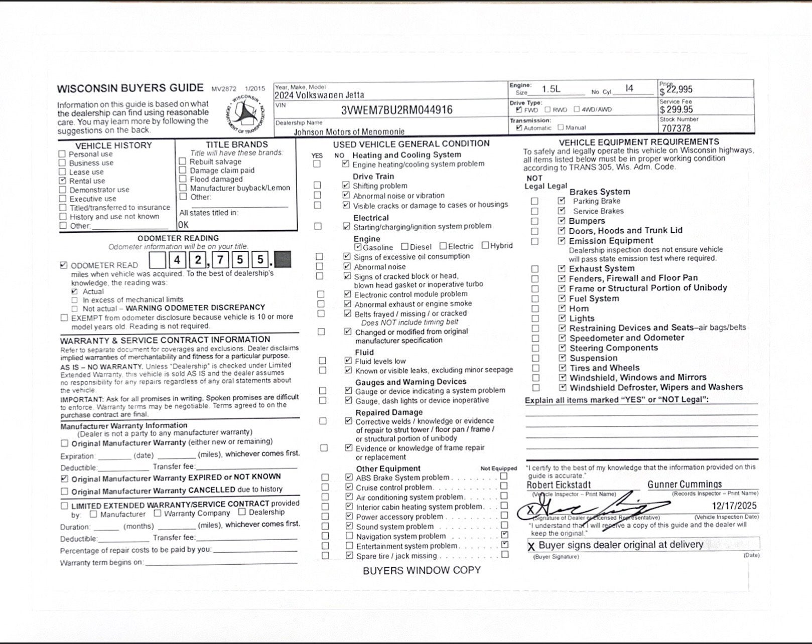 2024 Volkswagen JETTA SE