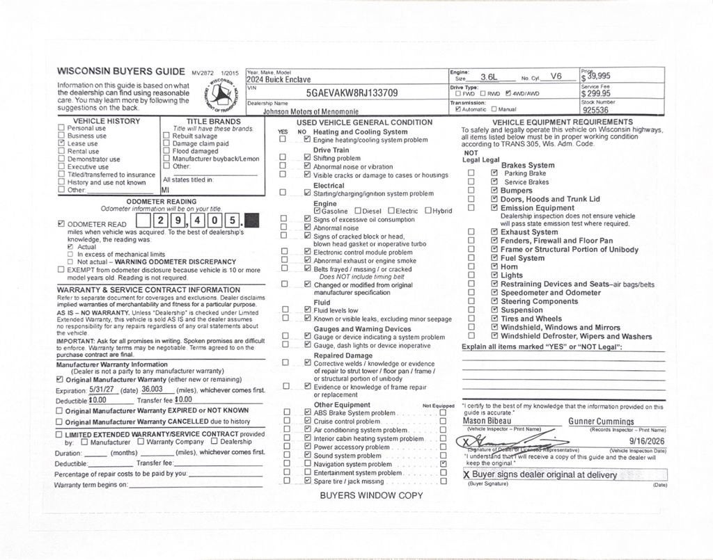 2024 Buick Enclave Essence