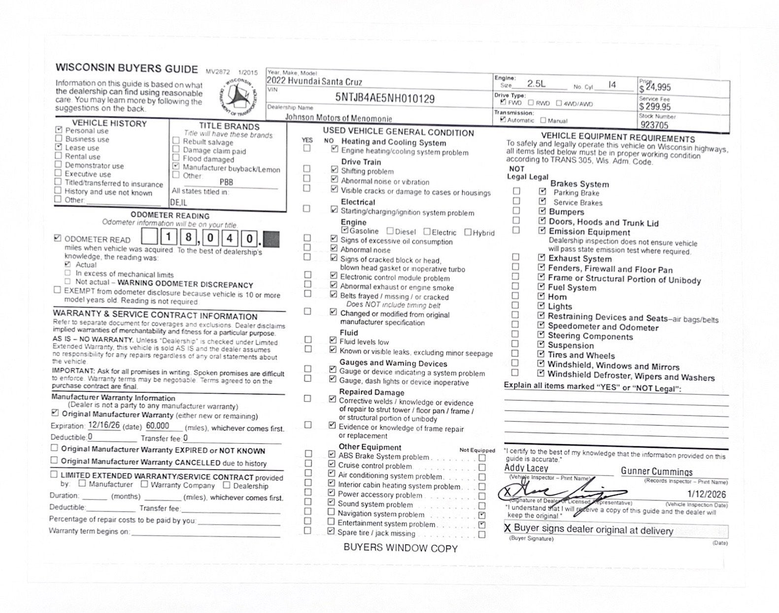 2022 Hyundai Santa Cruz SEL