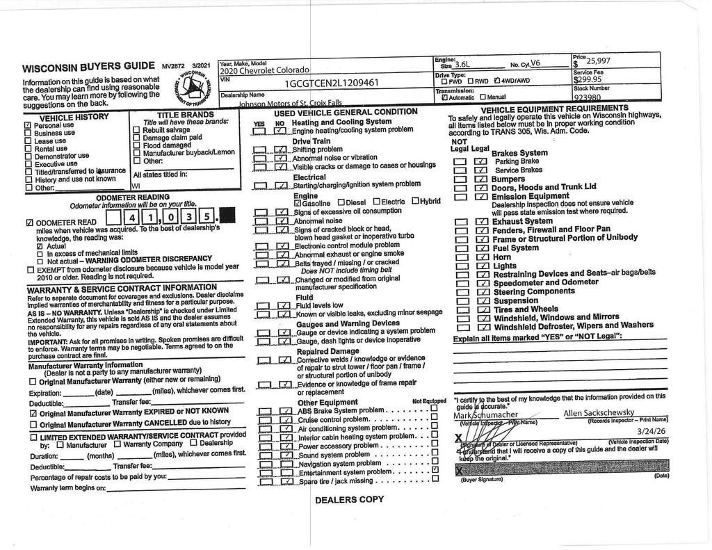 2020 Chevrolet Colorado LT