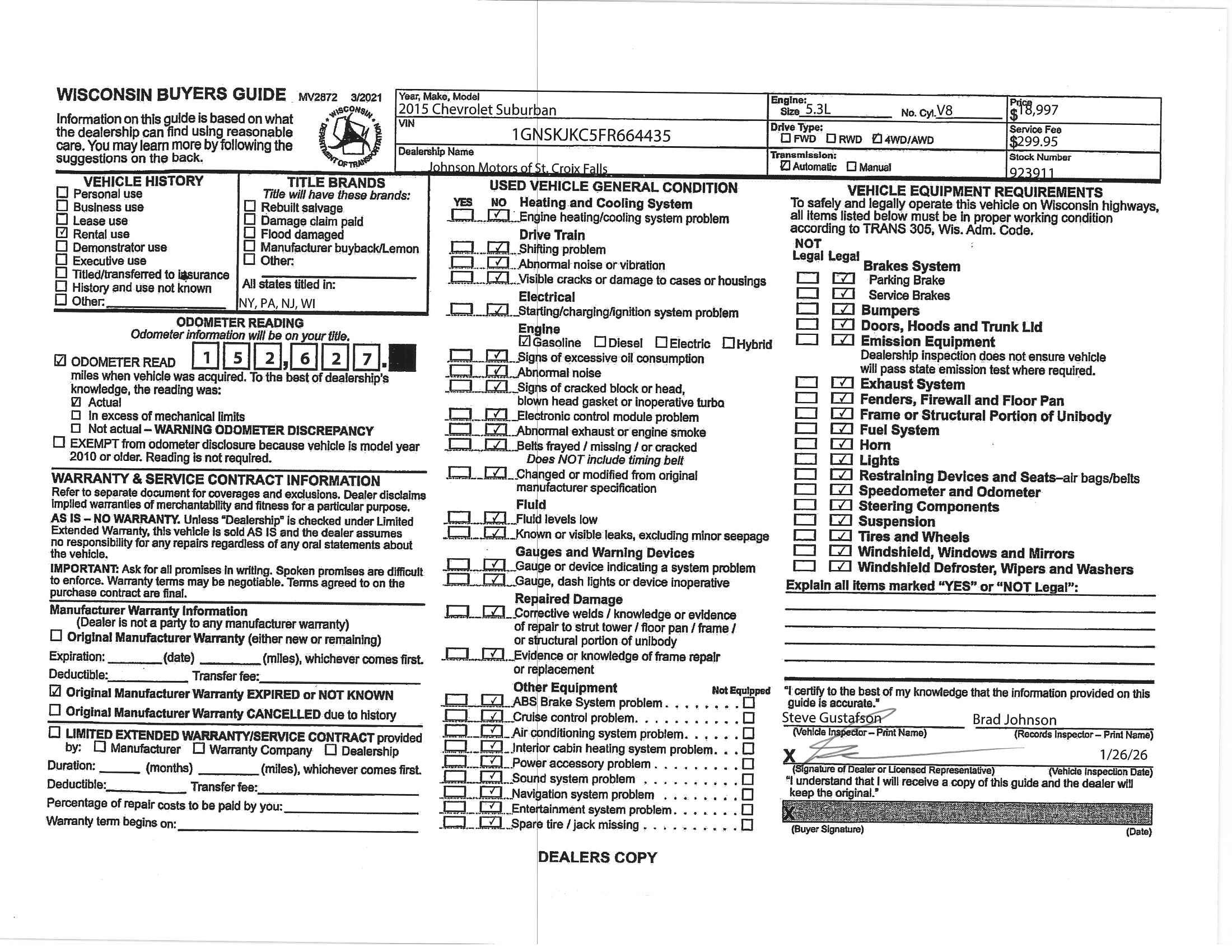2015 Chevrolet Suburban LT