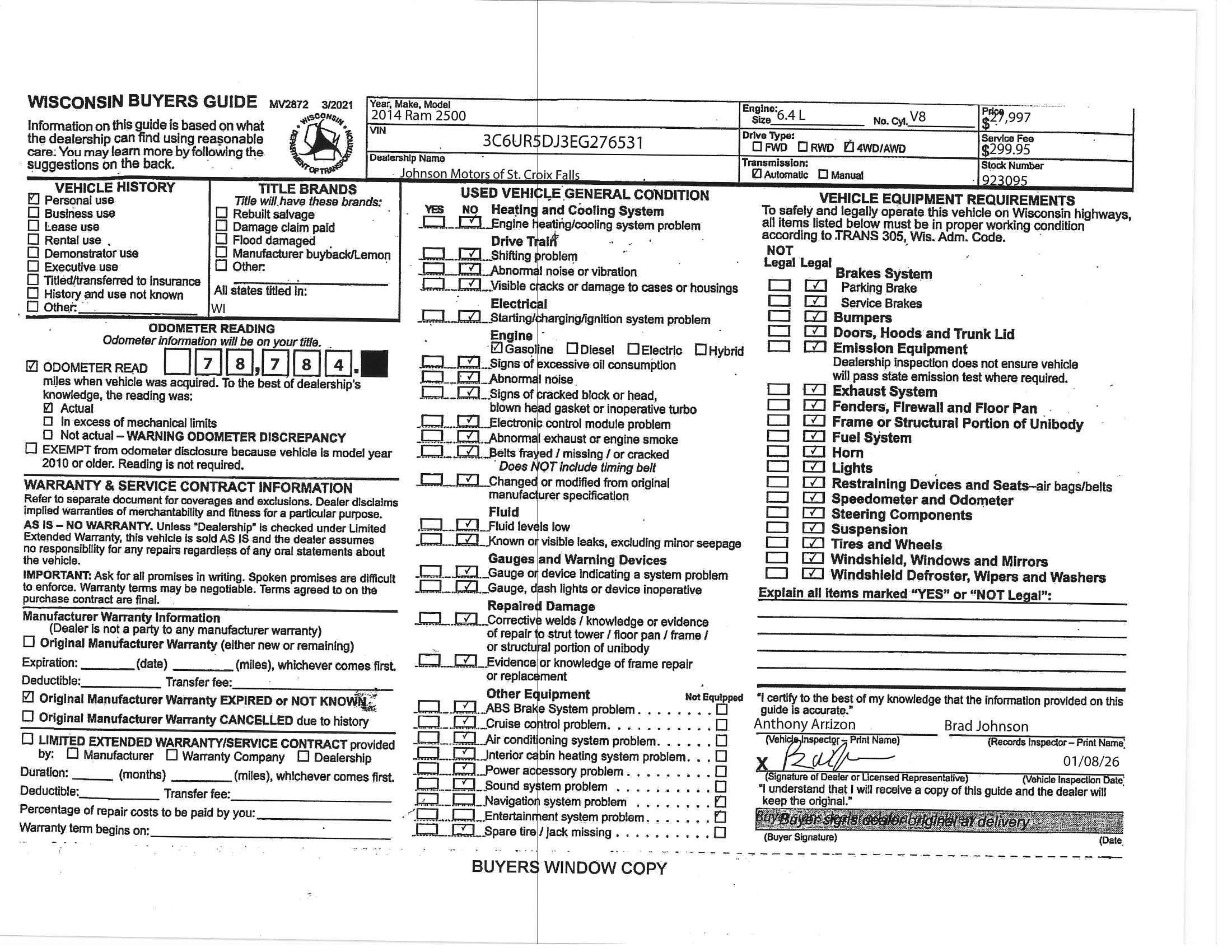2014 RAM 2500 Big Horn