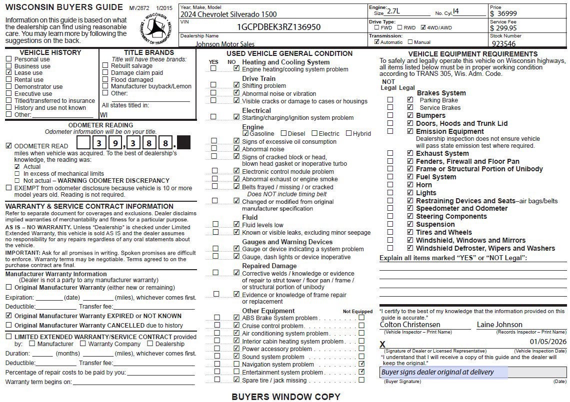 2024 Chevrolet Silverado 1500 Custom
