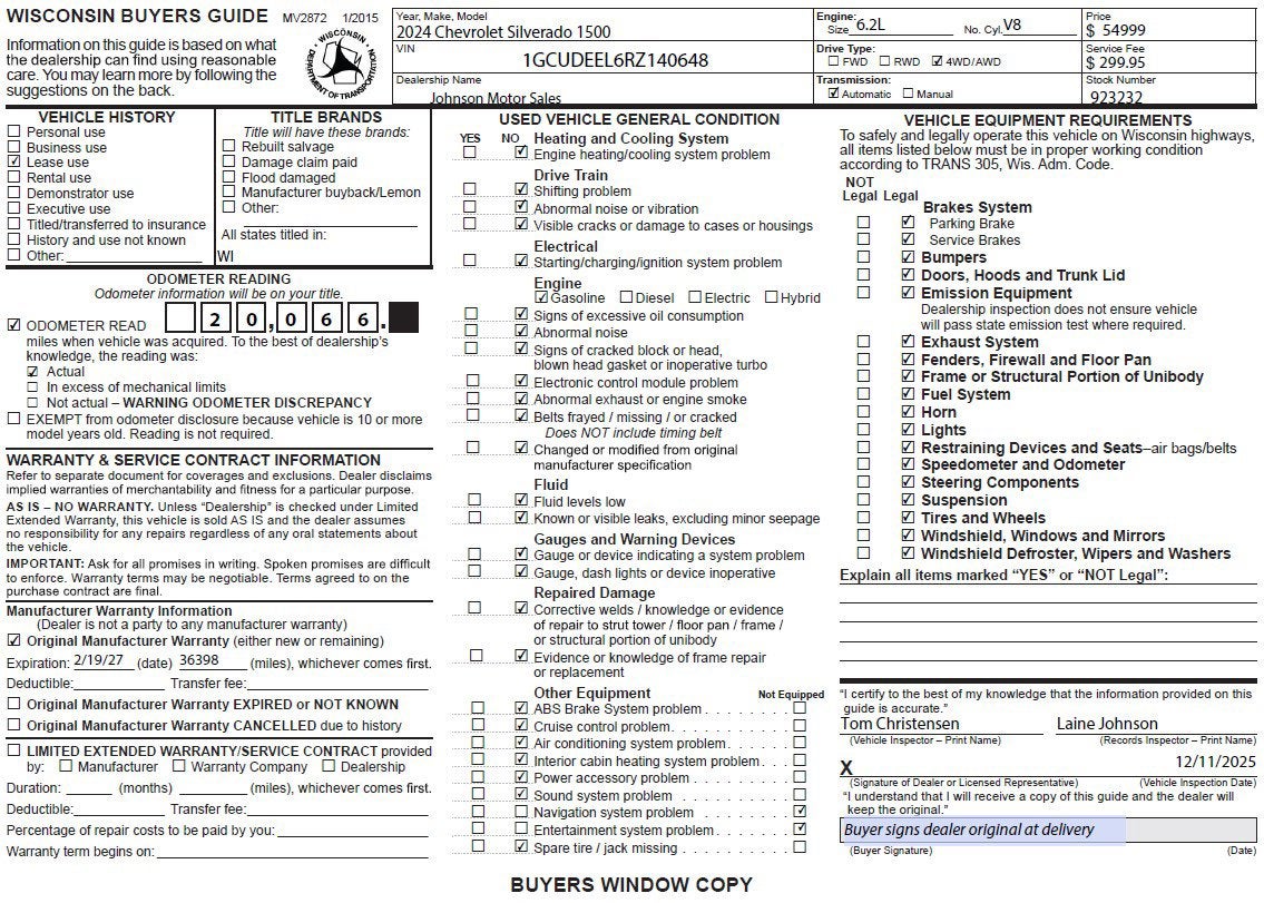2024 Chevrolet Silverado 1500 RST