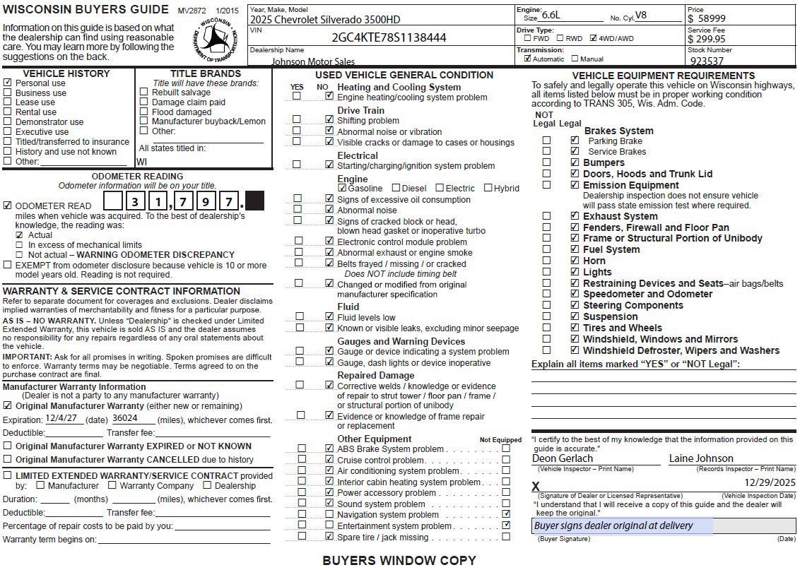 2025 Chevrolet Silverado 3500 HD LT