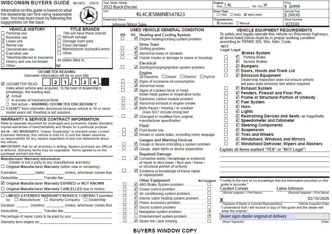 2022 Buick Encore Preferred