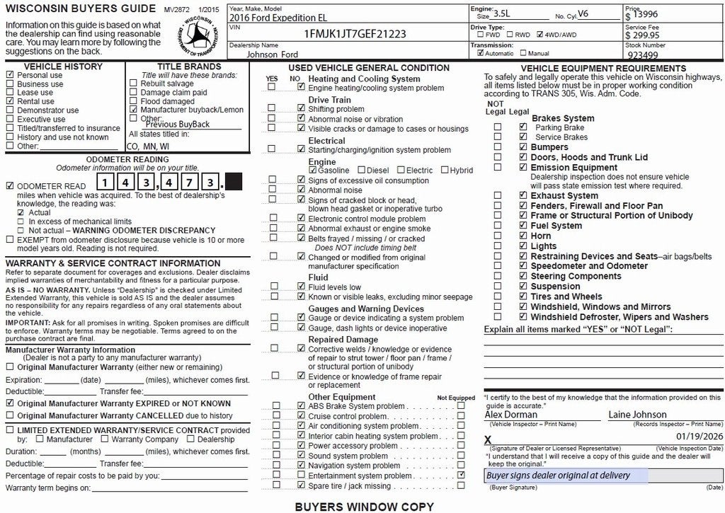 2016 Ford Expedition EL XLT