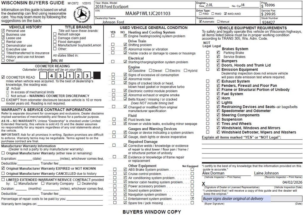 2018 Ford EcoSport Titanium