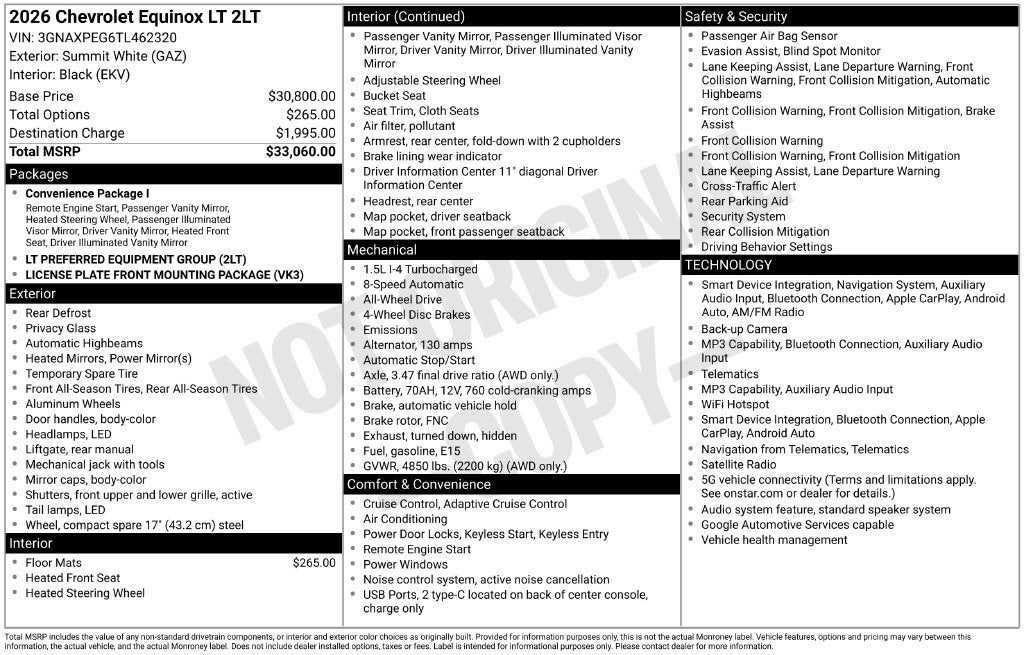 2026 Chevrolet Equinox LT