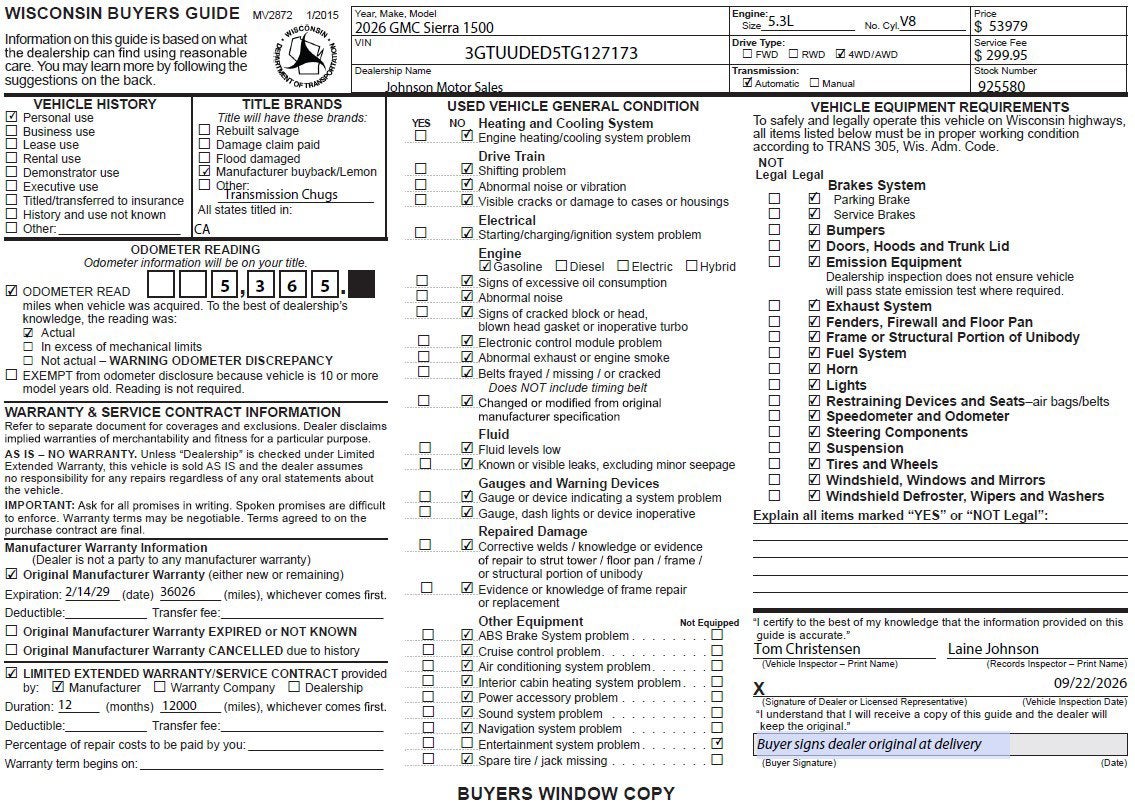 2026 GMC Sierra 1500 SLT