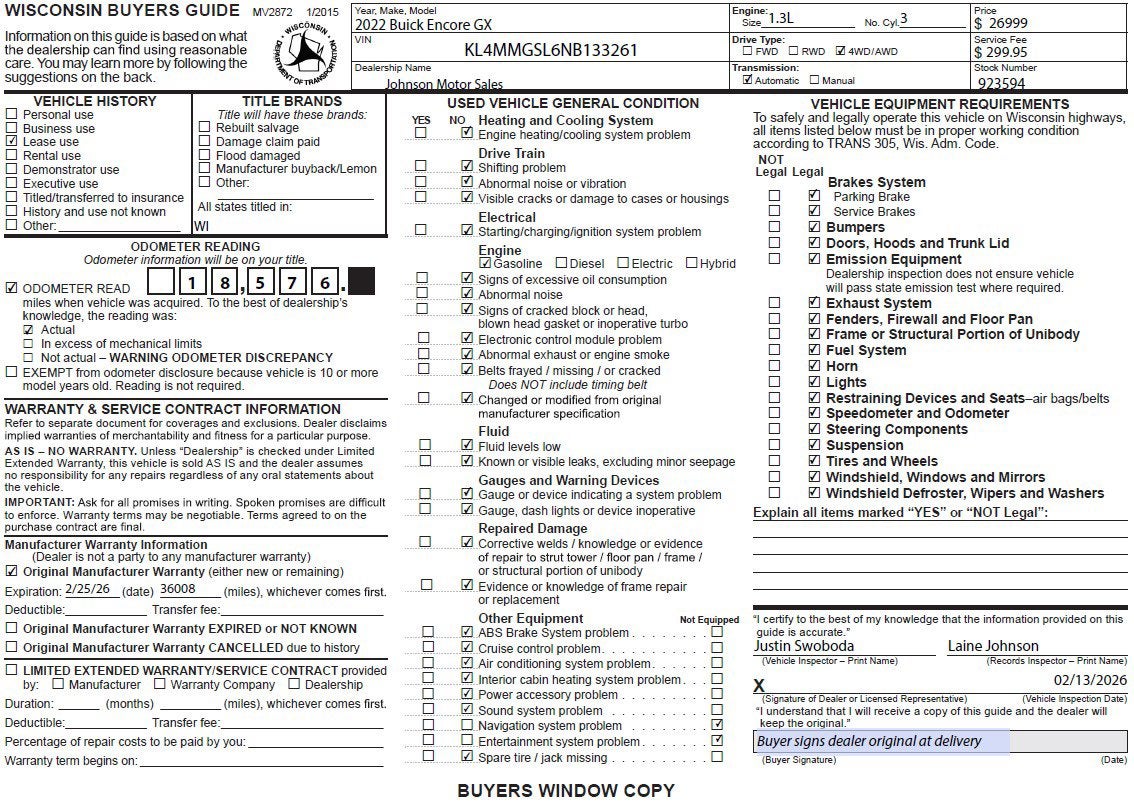 2022 Buick Encore GX Essence